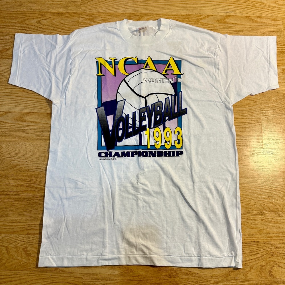 Vintage 1993 NCAA Women’s Volleyball Championship Shirt - XL - White